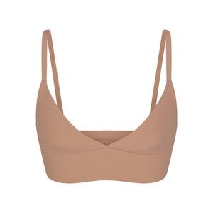 BNWT SKIMS Fits Everybody Triangle Longline Bralette in Sienna - Skims